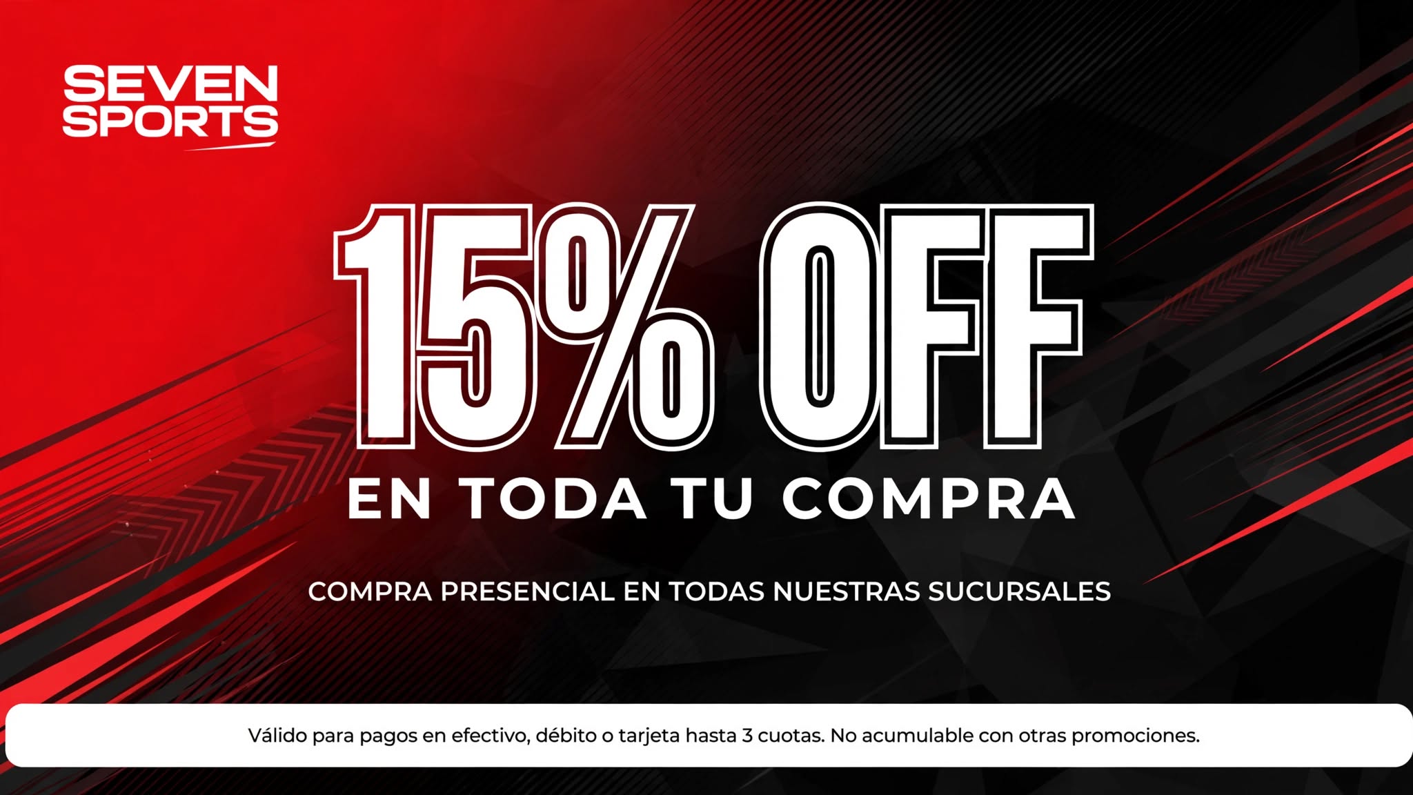 Seven Sports 15% off
