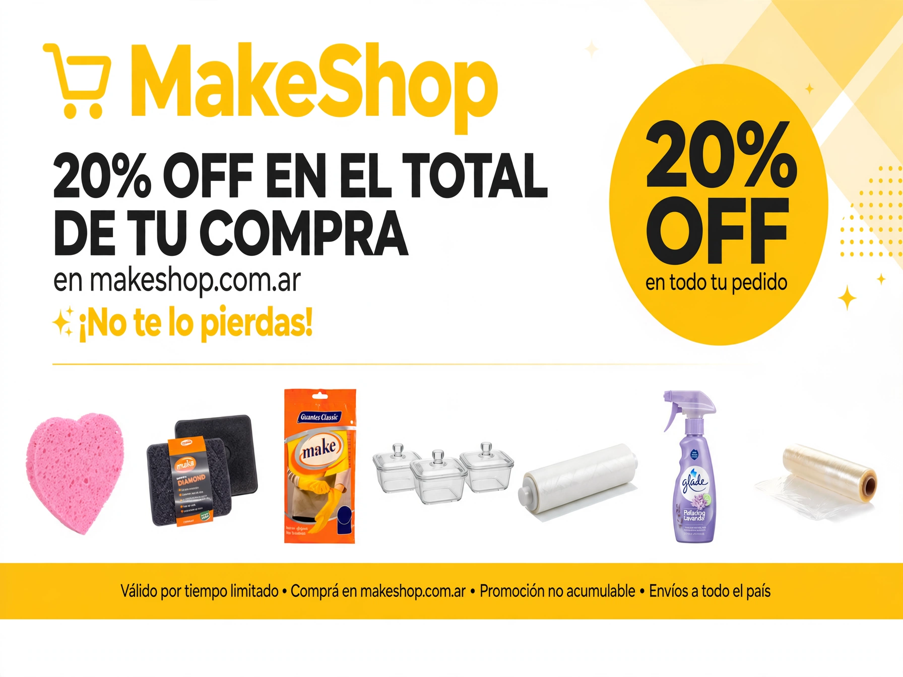 20% de descuento en MAKE SHOP